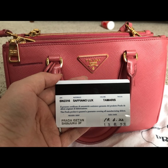 Prada Saffiano Lux Satchel in TAMARIS - Picture 8 of 8